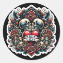 Recherche de tatouage de crâne autocollants Vintage
