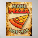 Recherche de pizza drôle posters Motivation