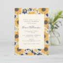 Recherche de douche nuptiale de tournesol bleu invitations Bleu et jaune