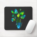 Recherche de plantes vertes tapis souris Aquarelle