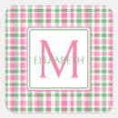 Recherche de rayures vertes autocollants Monogramme