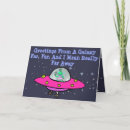 Recherche de vaisseau spatial vœux cartes Mignon