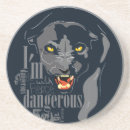 Recherche de panthère dessous de verres Noir