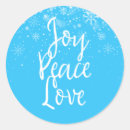 Recherche de amour paix joie autocollants Flocons de neige