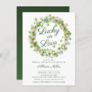 Recherche de lucky in love bridal shower invitations Irish