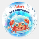 Recherche de anniversaire de plage autocollants Bleu