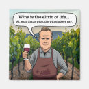 Recherche de vin rouge magnets Humour