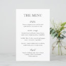 Recherche de noir et blanc mariage menus Simple