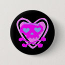 Recherche de crâne girly badges Rose