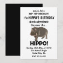 Recherche de hippopotame drôle invitations Animal
