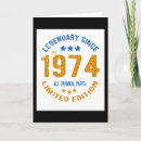 Recherche de 1974 anniversaire cartes Rétro