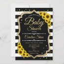 Recherche de noir et blanc baby shower invitations Neutre genre