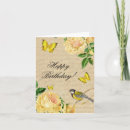Recherche de oiseau vintage vœux cartes Rose