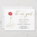 Recherche de beauté invitations Rose rouge