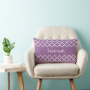 Recherche de zigzag pourpre coussins Moderne