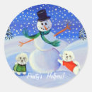 Recherche de frise de bichon autocollants Noël