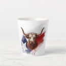 Recherche de longhorn du texas tasses Drapeau