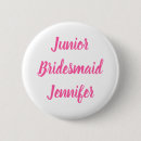 Recherche de bridesmaids ronds badges Pink