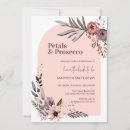 Recherche de rose pétale invitations Mariée