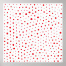 Recherche de pois rouge et blanc posters Élégant