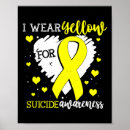 Recherche de rubans jaunes posters Suicide