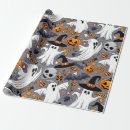 Recherche de monstres mignons papier cadeau Halloween