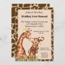Recherche de giraffe mariage invitations Brun