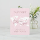 Recherche de voyage 11x16 invitations Baby