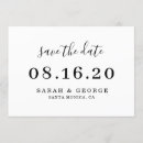Recherche de simple wedding save the dates Noir