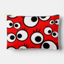 Recherche de yeux cosmétiques pochettes Rouge