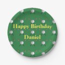 Recherche de anniversaire golf assiettes en papier Partie