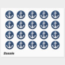 Recherche de ancre bateau bleu marine autocollants Croisière