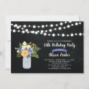 Recherche de mason jar invitations Fête d'anniversaire
