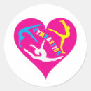 Recherche de gymnast autocollants Coeur
