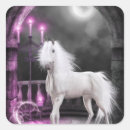 Recherche de licorne blanche autocollants Imaginaire