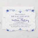 Recherche de royal blue bridal shower invitations Floral