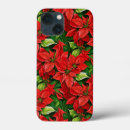 Recherche de poinsettia de noël iphone coques Motif