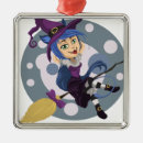 Recherche de sorcière sur le balai ornements Fille