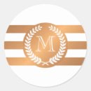 Recherche de couronne laurier autocollants Initiale