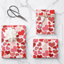 Recherche de coeur amour papier cadeau Rouge