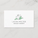 Recherche de fleurs blanches cartes visite Customer