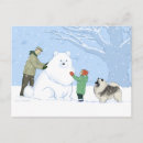 Recherche de chien neige cartes postales Vacances