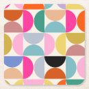 Recherche de coloré motif dessous de verres Abstrait