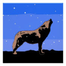 Recherche de graphique de loup posters Hiver