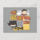 Recherche de chibi superman cartes postales Batman