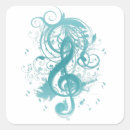 Recherche de note musique autocollants Feuille