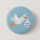 Recherche de cigognes badges Bleu