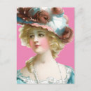 Recherche de jeune dame cartes postales Vintage