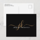 Recherche de monogramme moderne cartes postales Chic branché