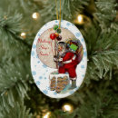 Recherche de vintage santa ornements Présente